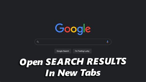 How to Make Google Search Results Open in New Tab.